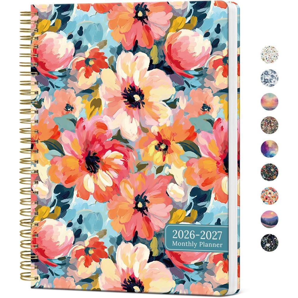image:imageMonthly Planner 20262027 2 Year Months Calendar Planner 20262027 Runs from January 2026 December 2027 7 x 10 24 Months Perfect for School Office Home Planning Distant PeaksGPastel Garden