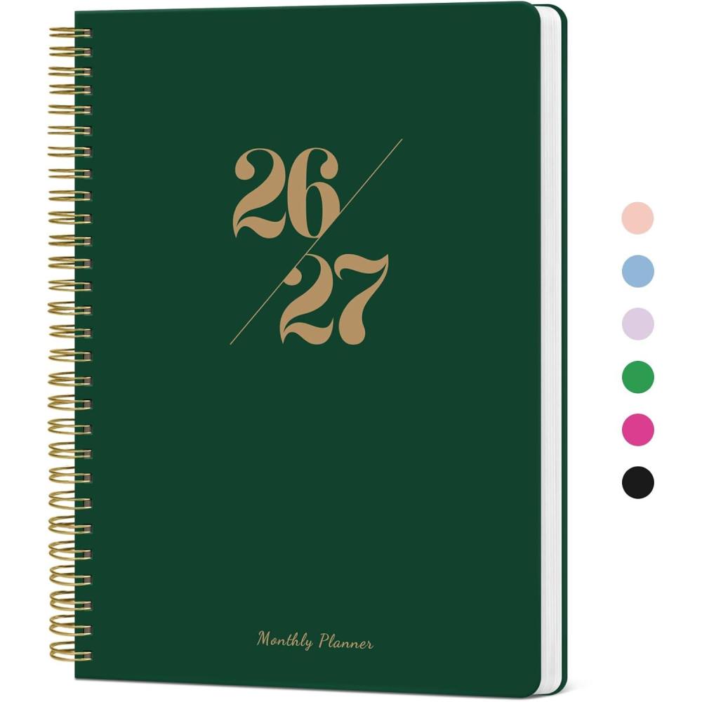 image:imageMonthly Planner 20262027 2 Year Months Calendar Planner 20262027 Runs from January 2026 December 2027 7 x 10 24 Months Perfect for School Office Home Planning Distant PeaksHDark Green