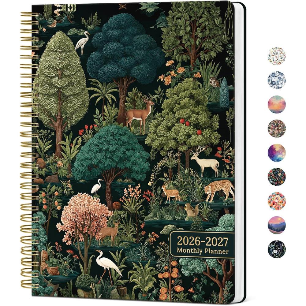 image:imageMonthly Planner 20262027 Aesthetic 2 Year Months Planner Calendar 24Months from January 2026 December 2027 2627 Monthly Calendar Planner Perfect for School Office Home 7 x 10 Midnight BloomWEnchanted Grove