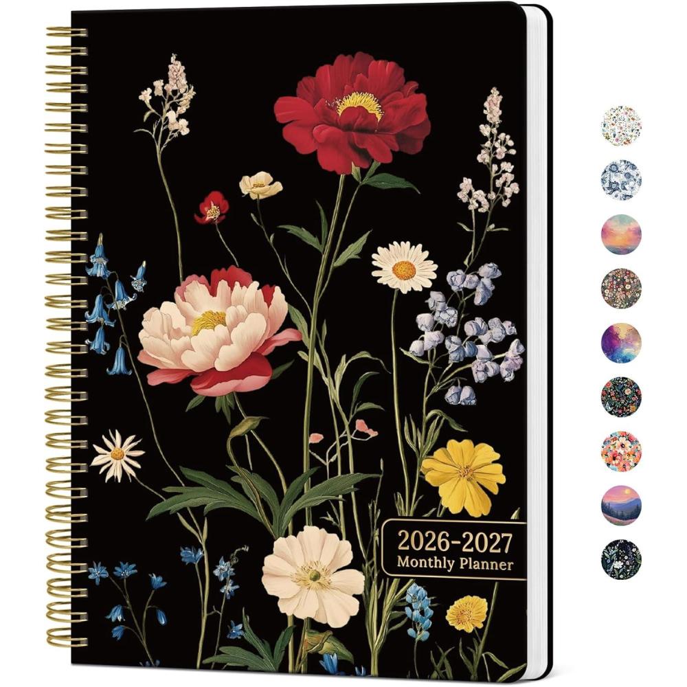 image:imageMonthly Planner 20262027 Aesthetic 2 Year Months Planner Calendar 24Months from January 2026 December 2027 2627 Monthly Calendar Planner Perfect for School Office Home 7 x 10 Midnight BloomOPeony Bloom