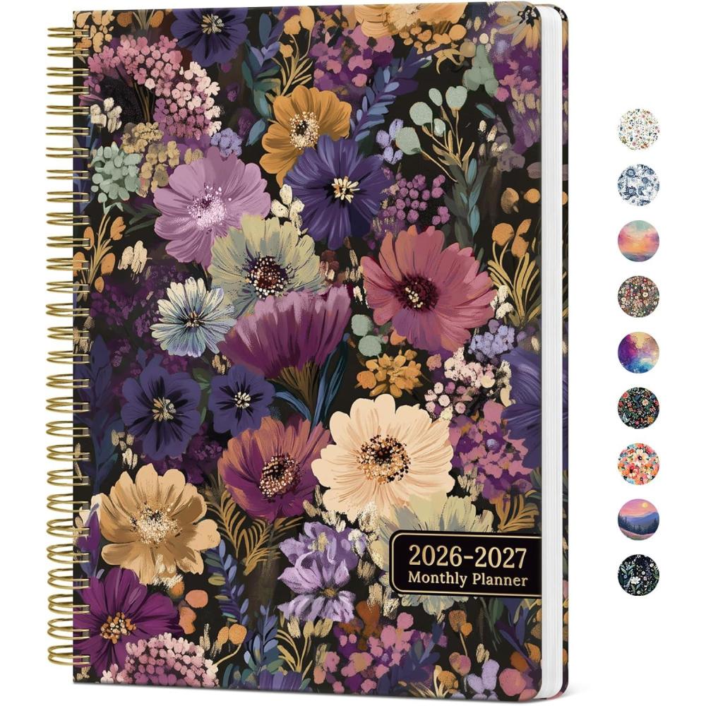 image:imageMonthly Planner 20262027 Aesthetic 2 Year Months Planner Calendar 24Months from January 2026 December 2027 2627 Monthly Calendar Planner Perfect for School Office Home 7 x 10 Midnight BloomRMidnight Bloom