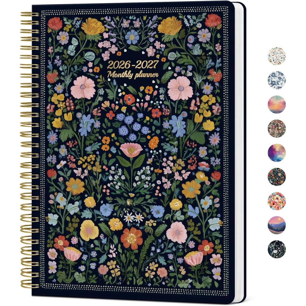 image:imageMonthly Planner 20262027 Aesthetic 2 Year Months Planner Calendar 24Months from January 2026 December 2027 2627 Monthly Calendar Planner Perfect for School Office Home 7 x 10 Midnight BloomLGarden of Whimsy