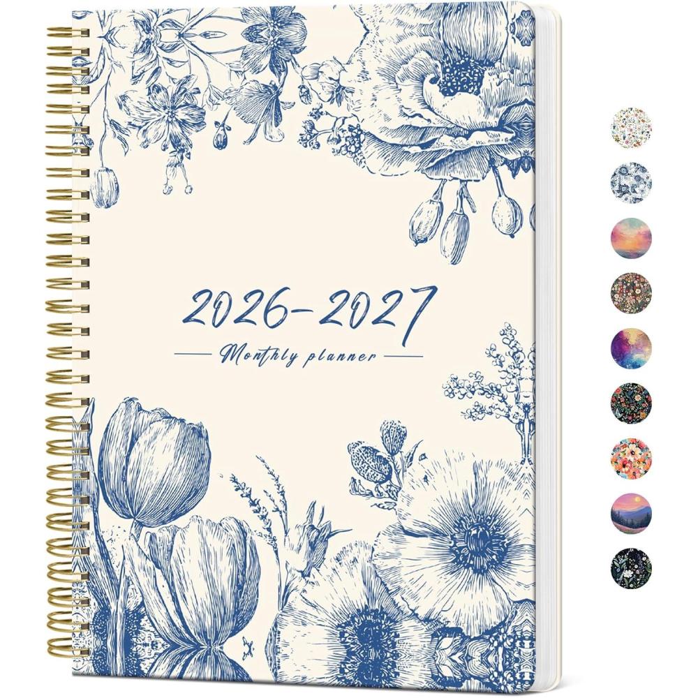 image:imageMonthly Planner 20262027 Aesthetic 2 Year Months Planner Calendar 24Months from January 2026 December 2027 2627 Monthly Calendar Planner Perfect for School Office Home 7 x 10 Midnight BloomJBlue Elegance
