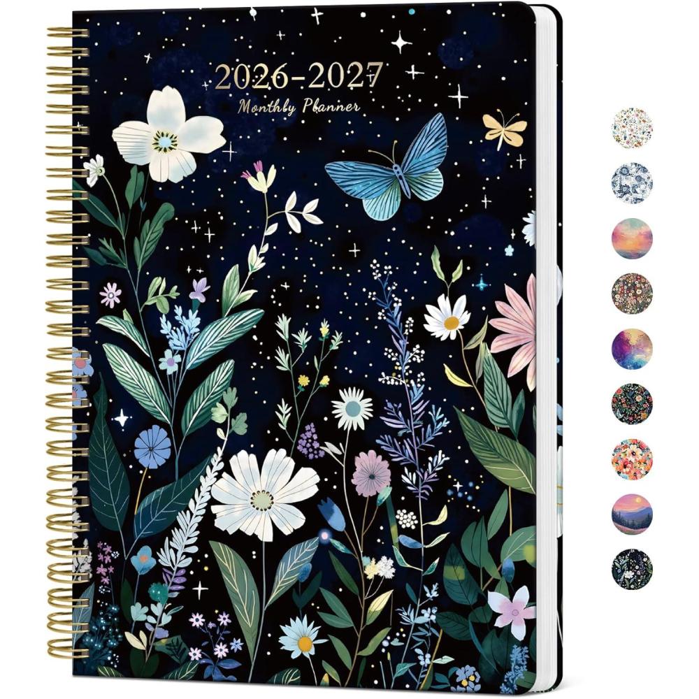 image:imageMonthly Planner 20262027 Aesthetic 2 Year Months Planner Calendar 24Months from January 2026 December 2027 2627 Monthly Calendar Planner Perfect for School Office Home 7 x 10 Midnight BloomDCelestial