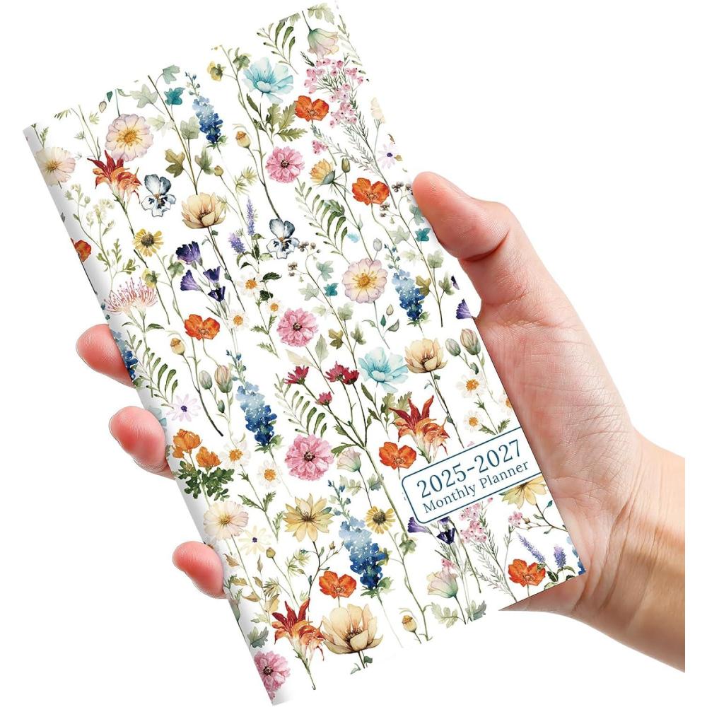 image:imagePocket Calendar 20262027 for Purse Two Year Monthly Planner Pocket Size Jan 2026 to Dec 2027 Monthly Planner Small Size 65 x 35 WildflowersWildflower