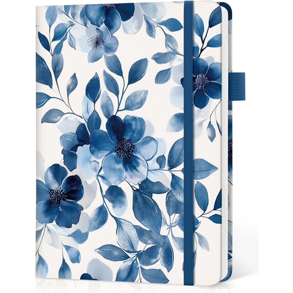 image:imageTaja Lined Journal Notebook for Women amp Men Hardcover Leather Journal for writing A5 College Ruled Notebook for Work amp Note Taking Perfect for Office School Home Supplies 160 Pages GardenJWatercolor Petal