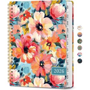 image:image2026 Planner Weekly and Monthly Calendar Planner for Women Jan 2026  Dec 2026 Hardcover Planning Agenda book with Tabs Spiral Bound Inner Pocket Perfect for School Office Supplies 63 x 85  ButterflyBPastel Garden