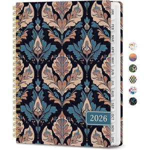 image:image2026 Planner Weekly and Monthly Calendar Planner for Women Jan 2026  Dec 2026 Hardcover Planning Agenda book with Tabs Spiral Bound Inner Pocket Perfect for School Office Supplies 63 x 85  ButterflyCRegal Petals