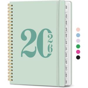 image:image2026 Planner Weekly and Monthly Calender Planner Jan 2026 to Dec 2026 Hardcover 2026 Calendar Book with Tabs amp Inner Pocket Office Home School Supplies for Women amp Men  A5 63 x 85 PurpleEMint