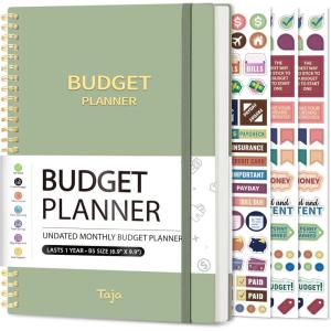 image:imageBudget Planner  Monthly Budget Book with Expense Tracker Notebook Undated Bill Organizer amp Finance Planner to Take Control of Your Money Account Book to Manage Your FinancesPinkCGreen