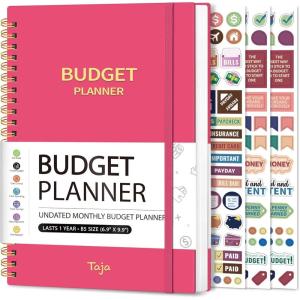 image:imageBudget Planner  Monthly Budget Book with Expense Tracker Notebook Undated Bill Organizer amp Finance Planner to Take Control of Your Money Account Book to Manage Your FinancesPinkDBerry Pink