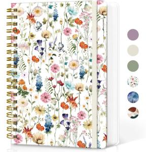 image:imageLined Spiral Notebook Journal for Work 300 Pages Thick B5 71x10 College Ruled Journal for Women amp Writing Hardcover Notebook for Note Taking Perfect for Office Home School Midnight BloomDFloral