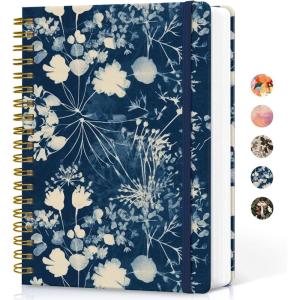 image:imageLined Spiral Notebook Journal for Work 300 Pages Thick B5 71x10 College Ruled Journal for Women amp Writing Hardcover Notebook for Note Taking Perfect for Office Home School Midnight BloomHRustic Bloom
