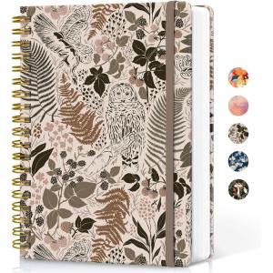 image:imageLined Spiral Notebook Journal for Work 300 Pages Thick B5 71x10 College Ruled Journal for Women amp Writing Hardcover Notebook for Note Taking Perfect for Office Home School Midnight BloomNMagical Forest