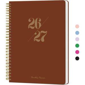 image:imageMonthly Planner 20262027 2 Year Months Calendar Planner 20262027 Runs from January 2026  December 2027 7 x 10 24 Months Perfect for School Office Home Planning  Distant PeaksERust Brown