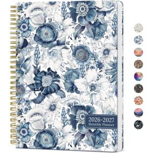 image:imageMonthly Planner 20262027 2 Year Months Calendar Planner 20262027 Runs from January 2026  December 2027 7 x 10 24 Months Perfect for School Office Home Planning  Distant PeaksCBlue Floral