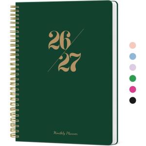 image:imageMonthly Planner 20262027 2 Year Months Calendar Planner 20262027 Runs from January 2026  December 2027 7 x 10 24 Months Perfect for School Office Home Planning  Distant PeaksHDark Green