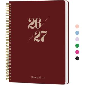 image:imageMonthly Planner 20262027 2 Year Months Calendar Planner 20262027 Runs from January 2026  December 2027 7 x 10 24 Months Perfect for School Office Home Planning  Distant PeaksGBurgundy