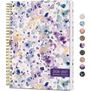 image:imageMonthly Planner 20262027 Aesthetic 2 Year Months Planner Calendar 24Months from January 2026  December 2027 2627 Monthly Calendar Planner Perfect for School Office Home 7 x 10  Midnight BloomYPurple Blocks