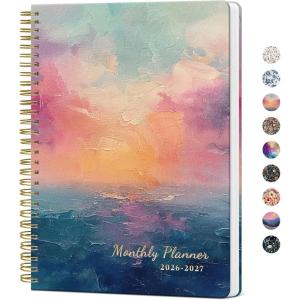image:imageMonthly Planner 20262027 Aesthetic 2 Year Months Planner Calendar 24Months from January 2026  December 2027 2627 Monthly Calendar Planner Perfect for School Office Home 7 x 10  Midnight BloomESunset