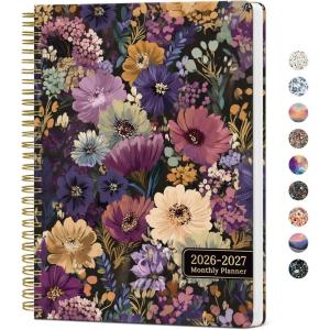 image:imageMonthly Planner 20262027 Aesthetic 2 Year Months Planner Calendar 24Months from January 2026  December 2027 2627 Monthly Calendar Planner Perfect for School Office Home 7 x 10  Midnight BloomRMidnight Bloom