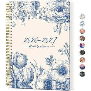 image:imageMonthly Planner 20262027 Aesthetic 2 Year Months Planner Calendar 24Months from January 2026  December 2027 2627 Monthly Calendar Planner Perfect for School Office Home 7 x 10  Midnight BloomJBlue Elegance