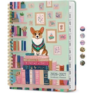 image:imagePlanner 20262027 Academic Monthly Weekly Spiral Calendar July 2026  June 2027 Hardcover Agenda Notebook with Tabs 85 x 11 Perfect for Students Teachers School amp Daily Planning  Twilight BloomNShelf Stories
