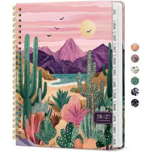 image:imagePlanner 20262027 Academic Year Weekly and Monthly Calender Planner from Jul 2026  Jun 2027 Spiral Bound School Planning Book Perfect for Teacher Student Women amp Men A5 63 x 85 HerbsZSunset Arroyo