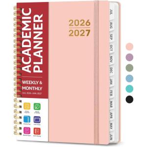 image:imagePlanner 20262027 for Women amp Men Set of 3 Academic Monthly and Weekly Calendar Planner Jul 2026  Jun 2027 A5 63 x 85 Teacher Student Planning Book with Tabs Ideal for Office School Supplies  Black Green PurpleAPink