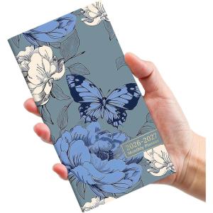 image:imagePocket Calendar 20262027 for Purse Two Year Monthly Planner Pocket Size Jan 2026 to Dec 2027 Monthly Planner Small Size 65 x 35  WildflowersFlutter Garden