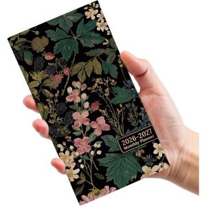 image:imagePocket Calendar 20262027 for Purse Two Year Monthly Planner Pocket Size Jan 2026 to Dec 2027 Monthly Planner Small Size 65 x 35  WildflowersForest Botanica