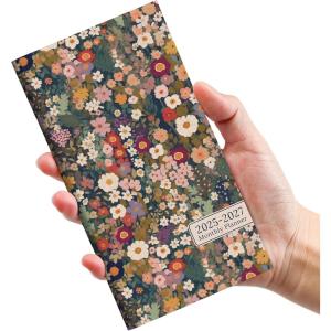 image:imagePocket Calendar 20262027 for Purse Two Year Monthly Planner Pocket Size Jan 2026 to Dec 2027 Monthly Planner Small Size 65 x 35  WildflowersPetals