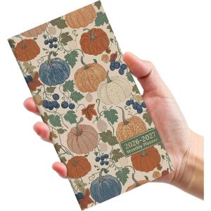 image:imagePocket Calendar 20262027 for Purse Two Year Monthly Planner Pocket Size Jan 2026 to Dec 2027 Monthly Planner Small Size 65 x 35  WildflowersPumpkin Patch