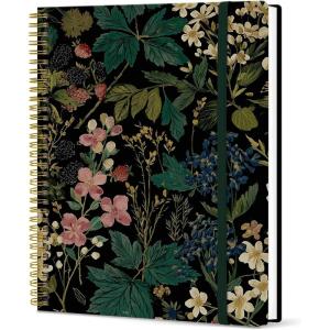 image:imageTaja Large Spiral Lined Journal for Women 85 x 11 Notebooks for Work Collge Ruled A4 Aesthetic Cute Journaling Notebooks for Writing Plastic Cover CelestialZForest Botanica