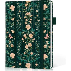 image:imageTaja Lined Journal Notebook for Women amp Men Hardcover Leather Journal for writing A5 College Ruled Notebook for Work amp Note Taking Perfect for Office School Home Supplies 160 Pages GardenJBotanical Waltz