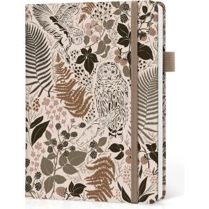 image:imageTaja Lined Journal Notebook for Women amp Men Hardcover Leather Journal for writing A5 College Ruled Notebook for Work amp Note Taking Perfect for Office School Home Supplies 160 Pages GardenKMagical Forest