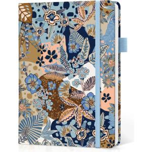 image:imageTaja Lined Journal Notebook for Women amp Men Hardcover Leather Journal for writing A5 College Ruled Notebook for Work amp Note Taking Perfect for Office School Home Supplies 160 Pages GardenDLineage Flora