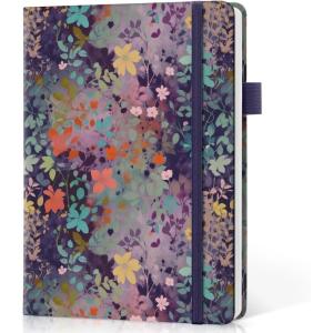 image:imageTaja Lined Journal Notebook for Women amp Men Hardcover Leather Journal for writing A5 College Ruled Notebook for Work amp Note Taking Perfect for Office School Home Supplies 160 Pages GardenPLavendar Floral
