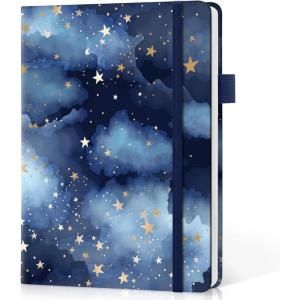 image:imageTaja Lined Journal Notebook for Women amp Men Hardcover Leather Journal for writing A5 College Ruled Notebook for Work amp Note Taking Perfect for Office School Home Supplies 160 Pages GardenSStarry Night