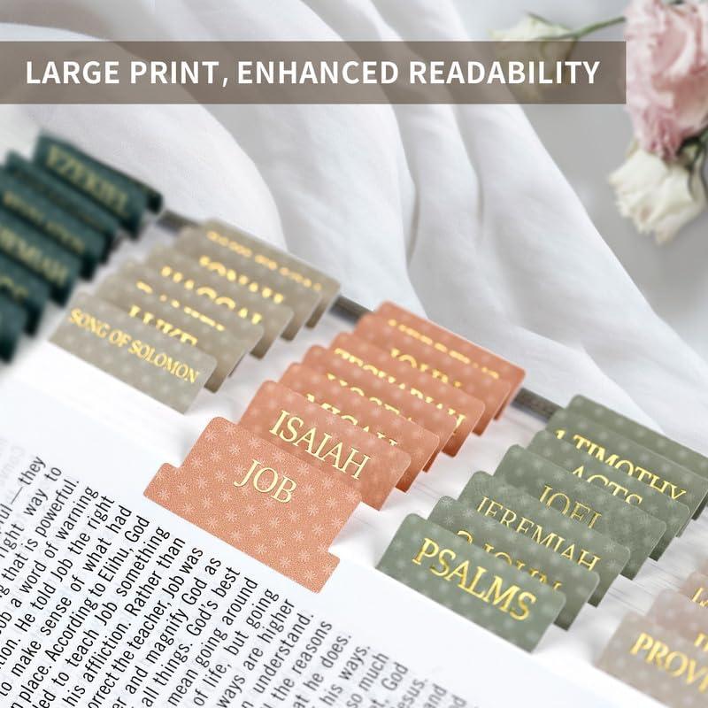 image:imageBible Tabs for Women amp Men Laminated Bible Tabs for Study Bible Large Print Neutral Bible Tabs for Easy Navigation Boho Theme Bible Index TabsAstarry