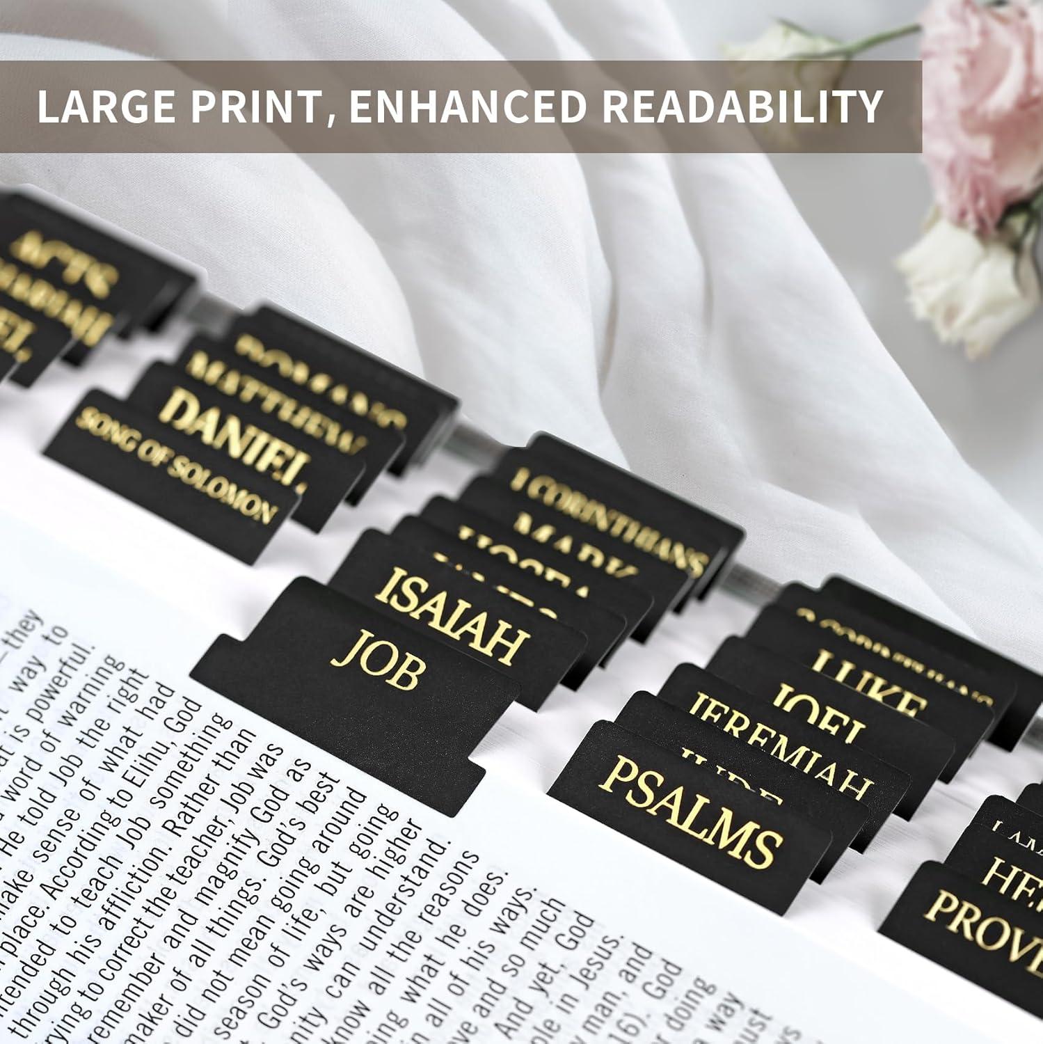 image:imageBible Tabs for Women amp Men Laminated Bible Tabs for Study Bible Large Print Neutral Bible Tabs for Easy Navigation Boho Theme Bible Index TabsBblack