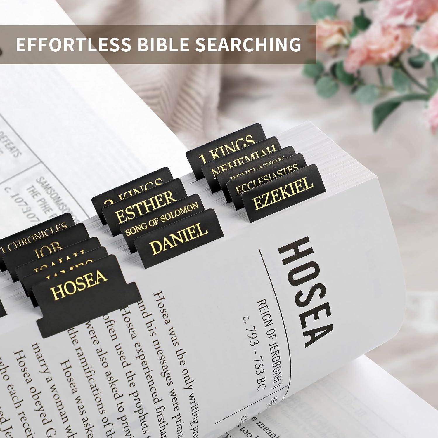 image:imageBible Tabs for Women amp Men Laminated Bible Tabs for Study Bible Large Print Neutral Bible Tabs for Easy Navigation Boho Theme Bible Index TabsBblack