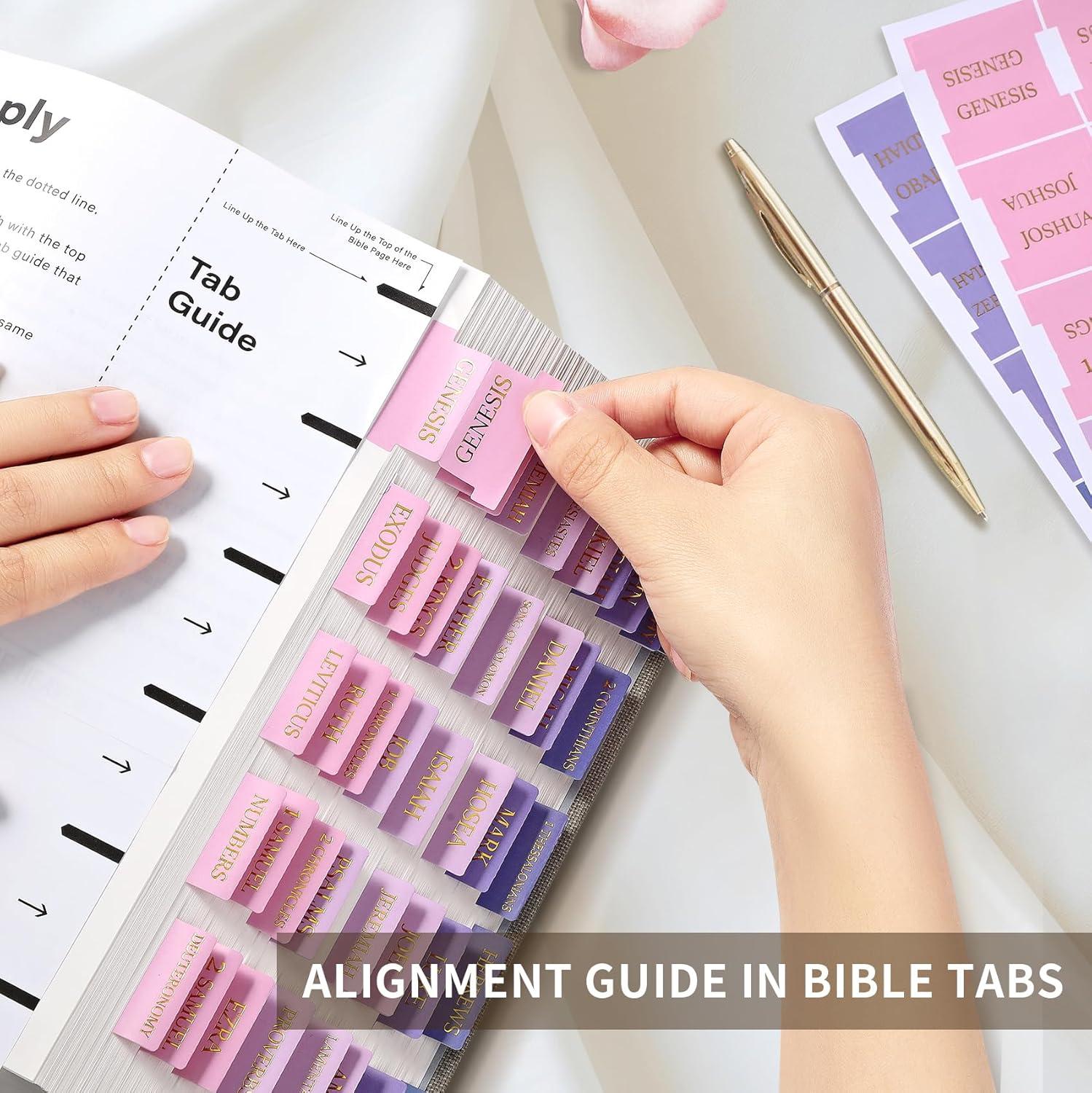 image:imageBible Tabs for Women amp Men Laminated Bible Tabs for Study Bible Large Print Neutral Bible Tabs for Easy Navigation Boho Theme Bible Index TabsEviolet Ombre