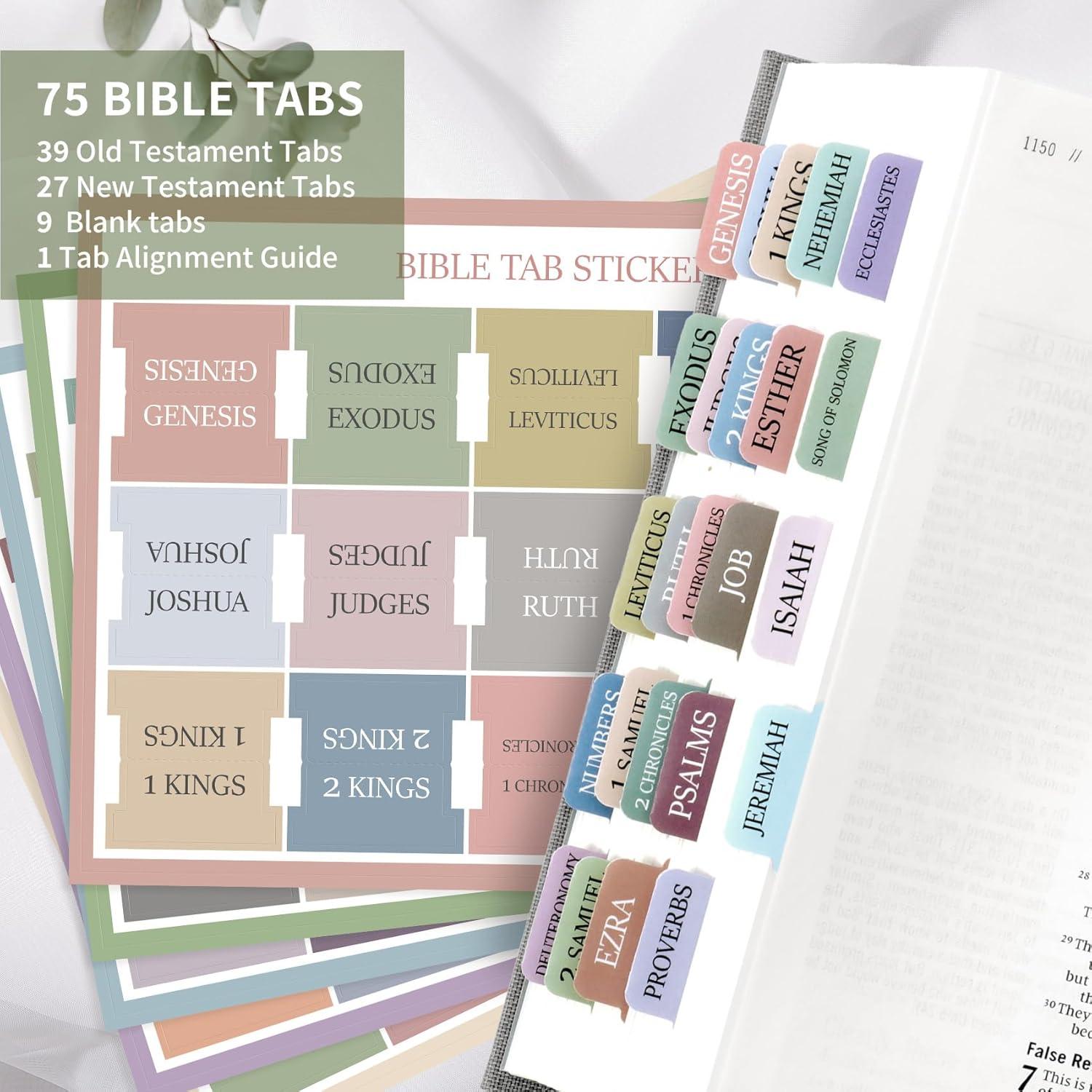 image:imageBible Tabs for Women amp Men Laminated Bible Tabs for Study Bible Large Print Neutral Bible Tabs for Easy Navigation Boho Theme Bible Index TabsFmacaron