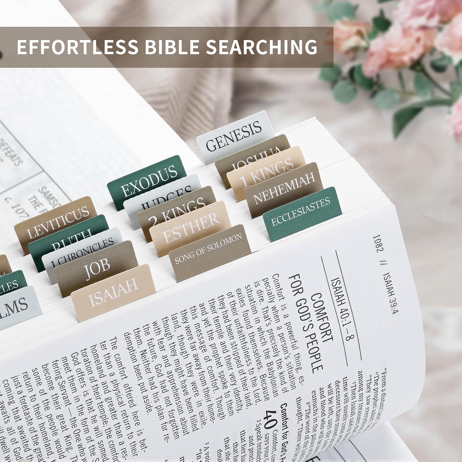 image:imageBible Tabs for Women amp Men Laminated Bible Tabs for Study Bible Large Print Neutral Bible Tabs for Easy Navigation Boho Theme Bible Index TabsGwinter Wood