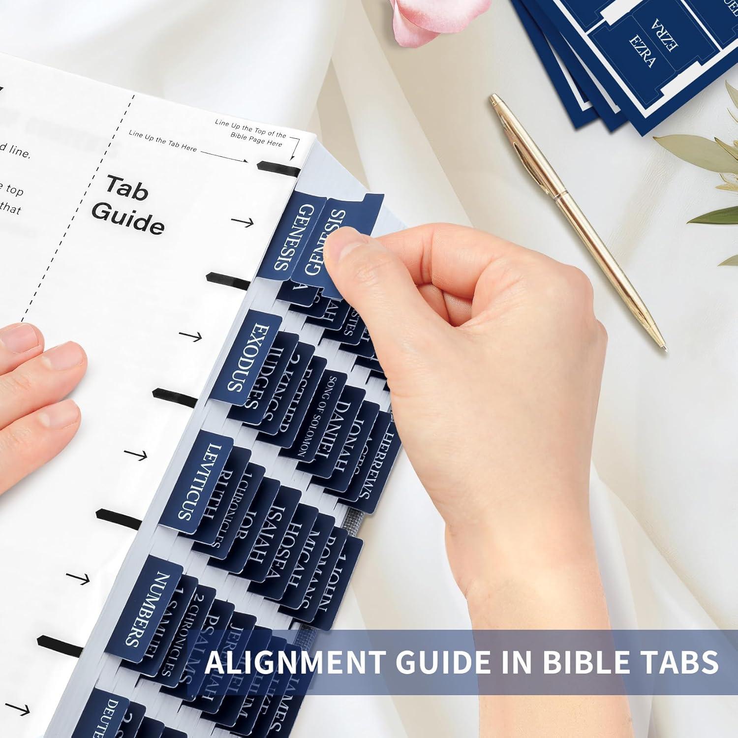 image:imageBible Tabs for Women amp Men Laminated Bible Tabs for Study Bible Large Print Neutral Bible Tabs for Easy Navigation Boho Theme Bible Index TabsJnavy Blue