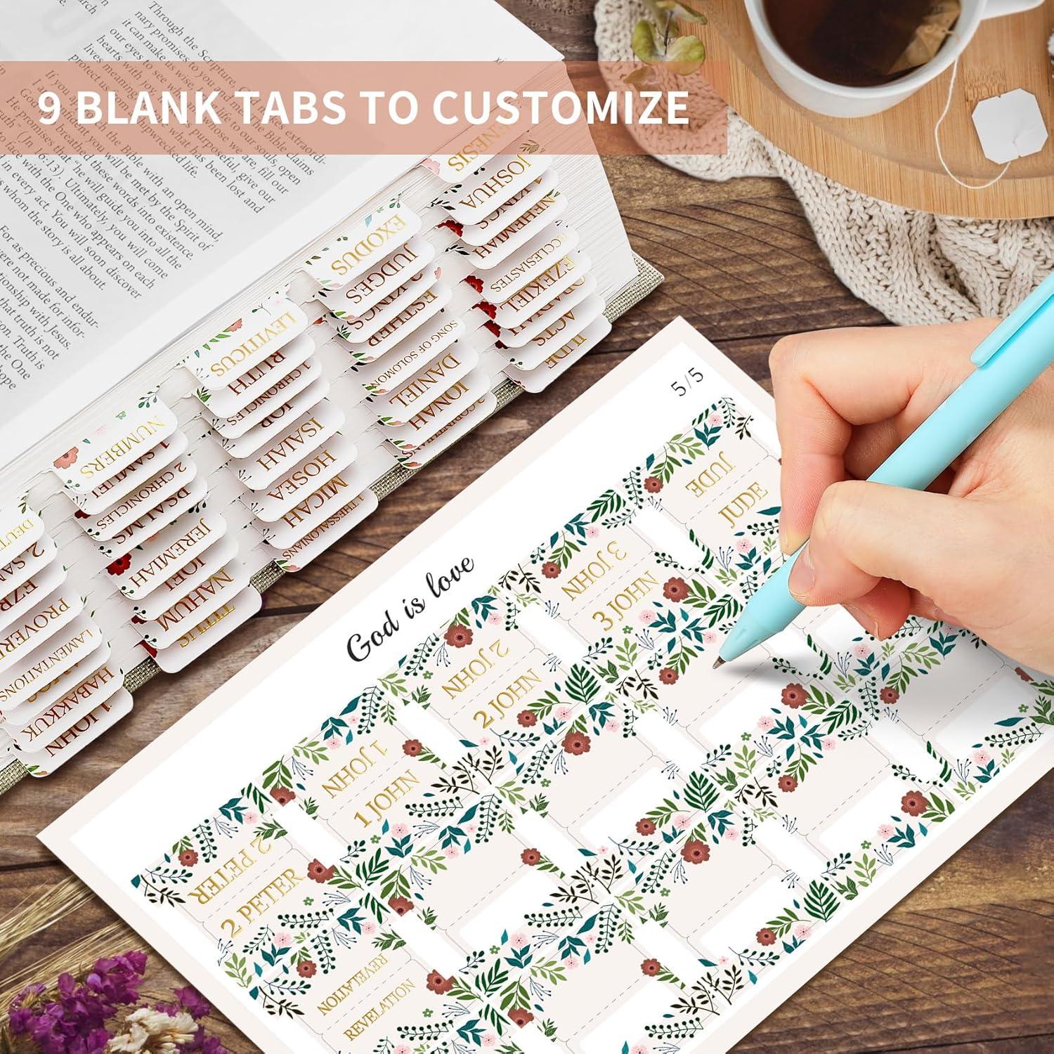 image:imageBible Tabs for Women amp Men Laminated Bible Tabs for Study Bible Large Print Neutral Bible Tabs for Easy Navigation Boho Theme Bible Index TabsLvintage Floral