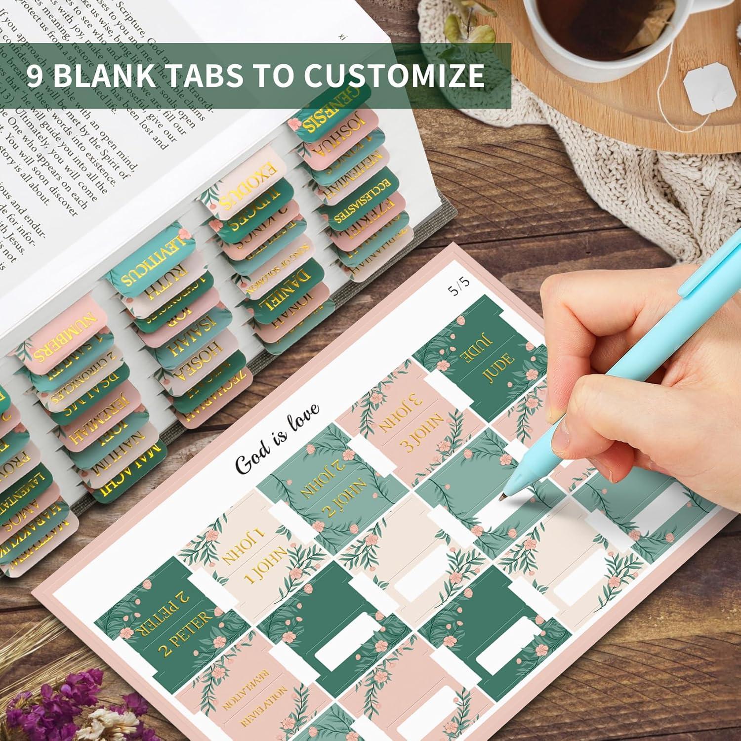 image:imageBible Tabs for Women amp Men Laminated Bible Tabs for Study Bible Large Print Neutral Bible Tabs for Easy Navigation Boho Theme Bible Index TabsNcottage Floral