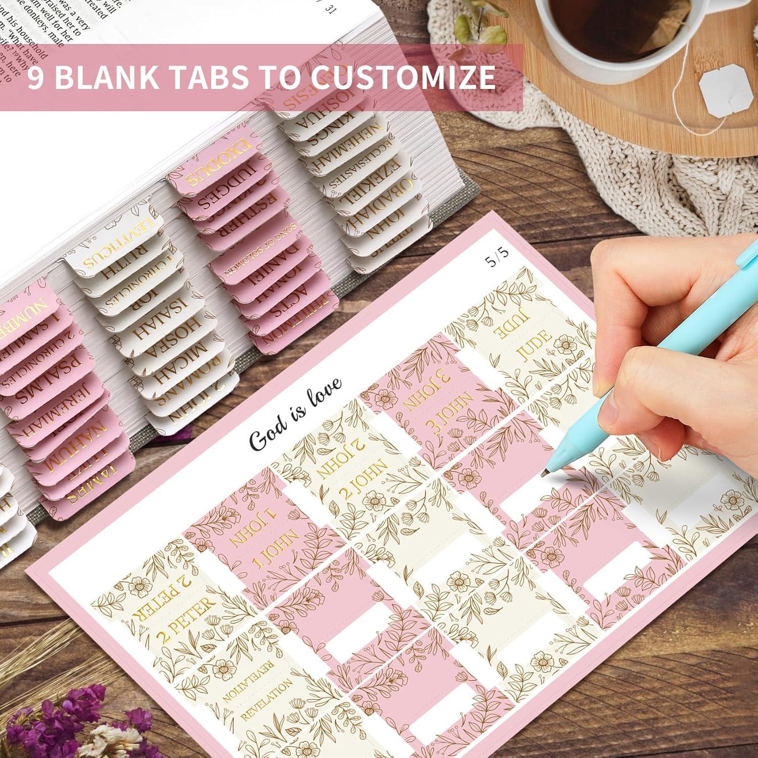 image:imageBible Tabs for Women amp Men Laminated Bible Tabs for Study Bible Large Print Neutral Bible Tabs for Easy Navigation Boho Theme Bible Index TabsOsketch Floral