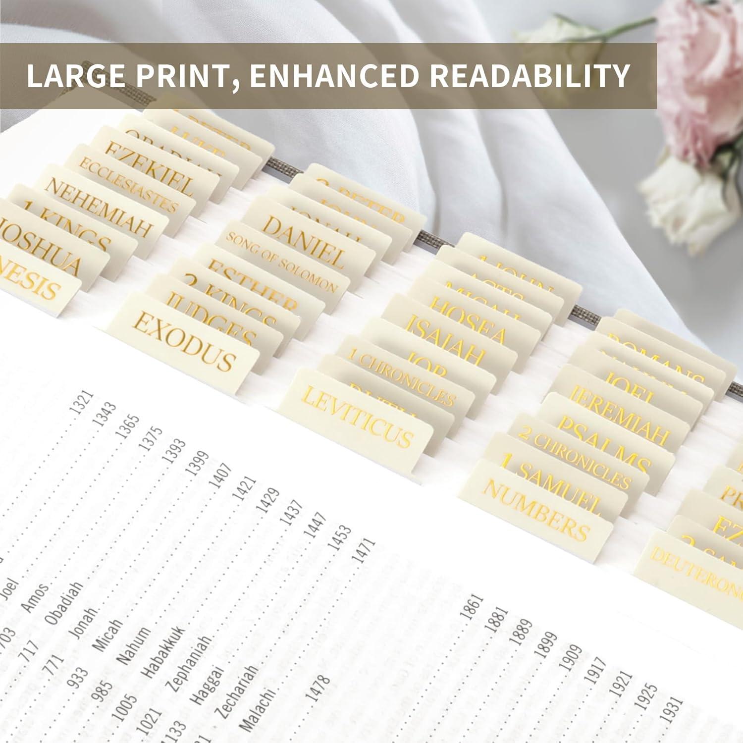 image:imageBible Tabs for Women amp Men Laminated Bible Tabs for Study Bible Large Print Neutral Bible Tabs for Easy Navigation Boho Theme Bible Index TabsQbeige